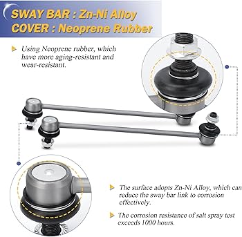 Amazon.com: K90349 Zinc-Nickel Alloy Front Stabilizer Sway Bar End Amazon.com: K90349 Zinc-Nickel Alloy Front Stabilizer Sway Bar End